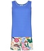 Rebelle biologisch katoenen dames mouwloze rib shortama tropical flower