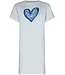 light blue organic cotton short sleeve nightdress true blue