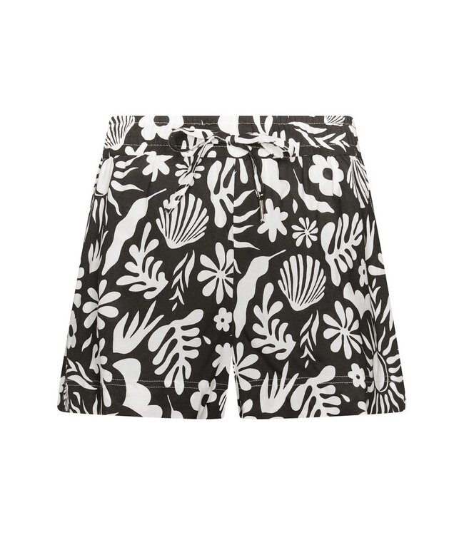 trendy sleeveless viscose mix shorty set fabulous beach flower