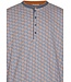 men's grey cotton-mix pyjama with cuffs and buttons mix it up