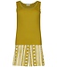 jadegroen biologisch katoenen dames mouwloze shortama dotty sunflower