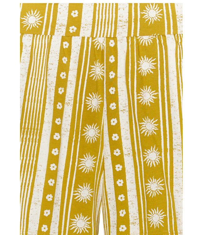 jade green sleeveless organic cotton shorty set dotty sunflower