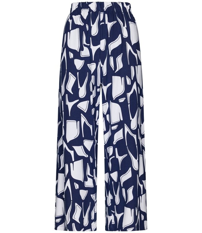 ladies short sleeve organic cotton pyjama set graphic art