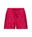 framboos roze embossed badstof strand set chic sporty palm