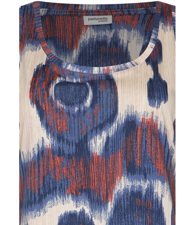 blue cotton-modal home lounge-nightdress arty fashion