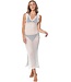 trendy extra lang see through v-hals strand cover up lacy beach