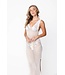 trendy extra long see through v neck beach dress-cover up lacy beach