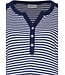 organic cotton nightdress with buttons stripey marine blue