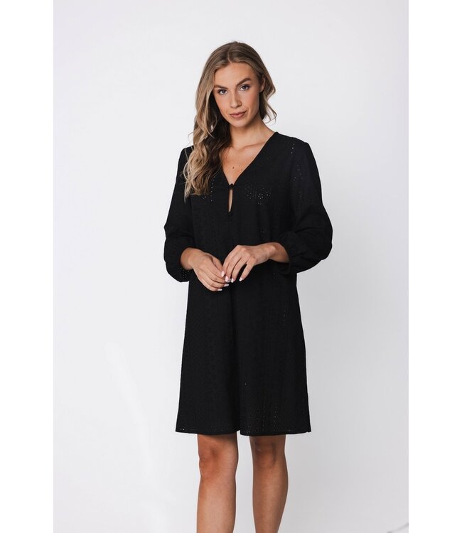 black embroidered cotton beach dress with buttons beautiful beach