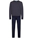 Pastunette for Men men's blue long sleeve cotton pyjama set groovy geometric