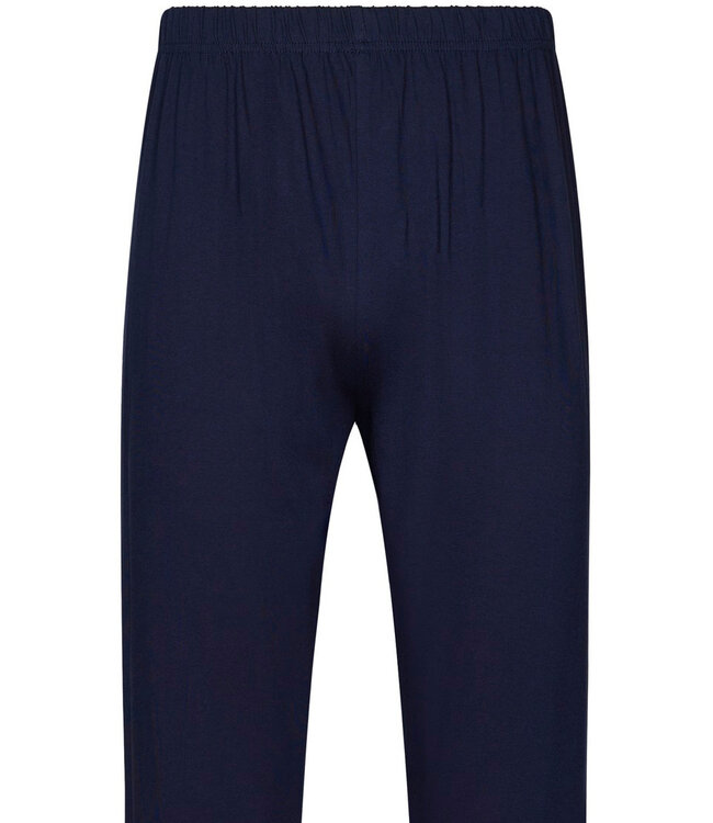 men's blue long sleeve cotton pyjama set groovy geometric