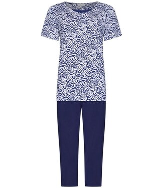 Pastunette bamboe-elastaan dames pyjama korte mouw Bamboo Waves