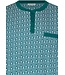 groen katoenen heren nachthemd met knopen Geometric Groove