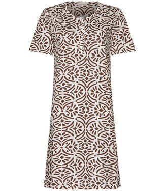 Pastunette organic cotton nightdress with buttons aztec flower