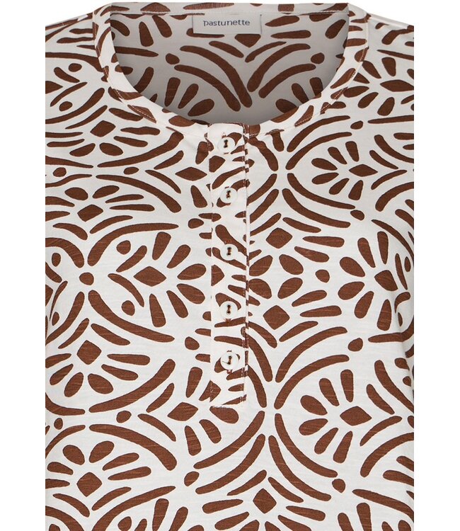 organic cotton nightdress with buttons aztec flower