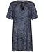 Pastunette Beach dark blue cotton woven beach cover up leafy ocean
