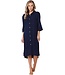 ladies dark blue extra long woven viscose beach shirt sunny day