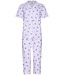 lila biologisch katoenen dames doorknoop pyjama fabulous flower
