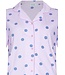 lila biologisch katoenen dames doorknoop pyjama fabulous flower