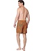 men's orange swim shorts with elasticated tie-waist groovy palm