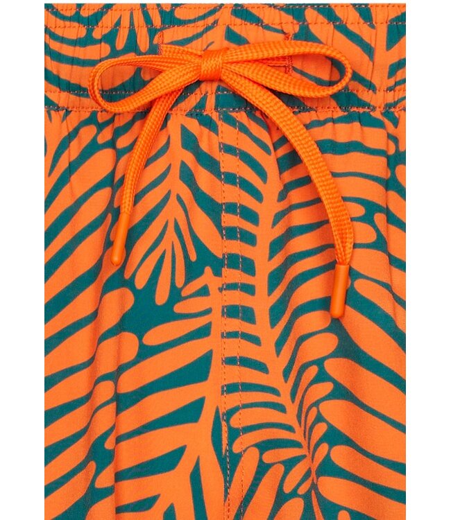 oranje heren zwembroek met strikkoord Groovy Palm