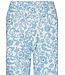 blauw biologisch katoenen 3/4 pyjama korte mouw Floral Art