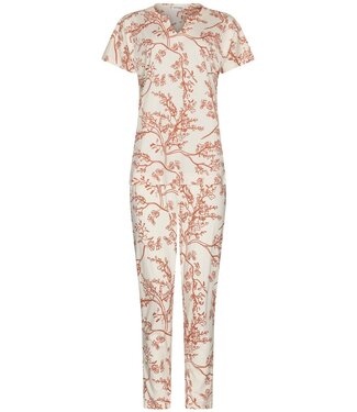 Pastunette Premium luxe katoen-modal dames pyjama met korte mouwen Spring Garden
