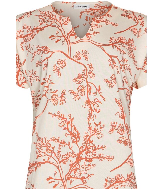 luxury cotton-modal short sleeve pyjama set spring garden