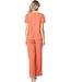 orange short sleeve cotton summer lounge home suit home comfort