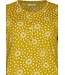 green short sleeve organic pyjama with buttons dotty sunflower