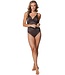 bronze soft cup powernet swimming costume with twist bronze shimmer