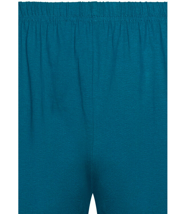 katoenen heren shortama mete v-hals stripey green