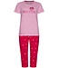 Rebelle gestreept biologisch katoenen dames pyjama korte mouw palm waves