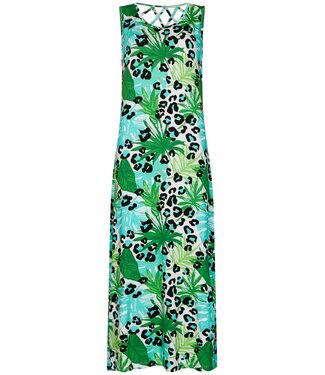 Pastunette Beach extra long green beachdress with pretty back detail paradise island