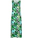 Groene extra lange strandjurk met rugdetail Paradise Island