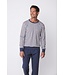 men's grey cotton-polyester mix shorty set groovy mix