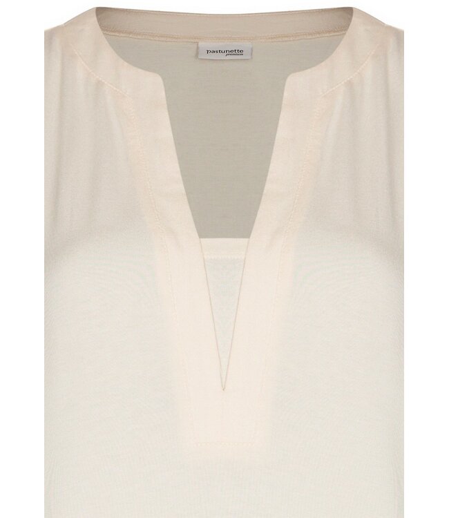 off white v neck tunic style beach dress with pretty detail pure chic