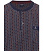 men's dark blue cotton shorty set with buttons triangle trivia