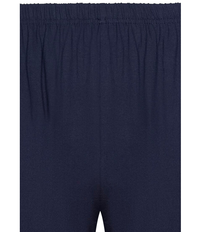 men's dark blue cotton shorty set with buttons triangle trivia