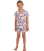 girls short sleeve organic cotton shorty set fabulously flowery