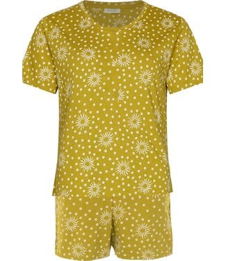 Rebelle Girls biologisch katoenen groene meisjes shortama dotty sunflower