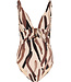 brown soft cup, powernet v neck swimming costume safari beach