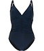 luxury dark blue soft cup, powernet swimming costume chic model