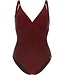 Pastunette Premium Beach luxury bordeaux red soft cup, powernet swimming costume chic model