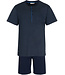Pastunette for Men blue cotton shorty set set with buttons 'comfort men'