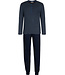blauwe katoenen pyjama met knopen 'comfort men'