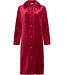 Pastunette Dark red fleece morning gown with collar Bordeaux Zigzag