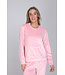 Lichtroze fleece pyjama met kangoeroe zak True Love
