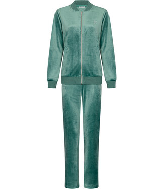 Pastunette Dark green velour homesuit Velvet Flower