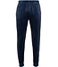 Donkerblauwe fleece heren pyjama lange mouwen Modern Check